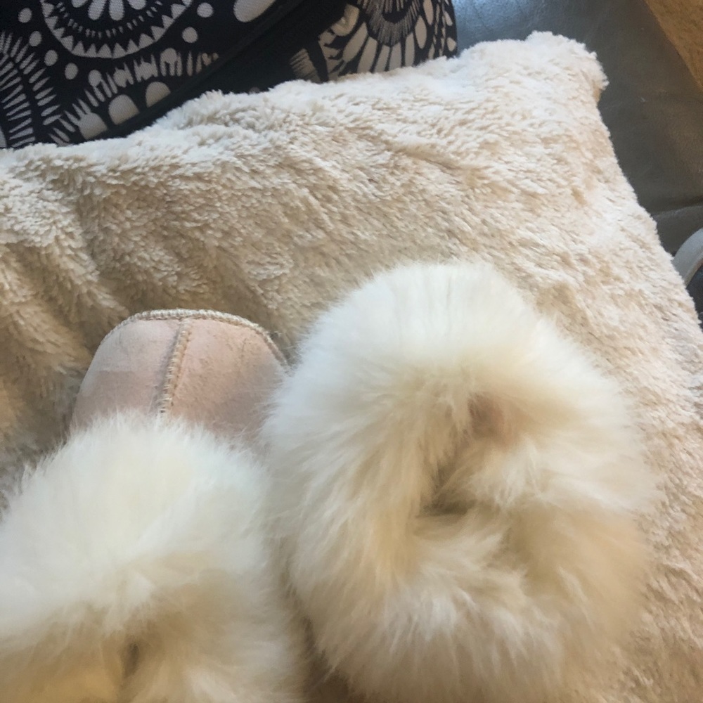 Beautiful infant sheepskin slippers
